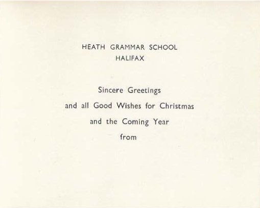 Sincere greetings and all good wishes for Christmas and the coming year
