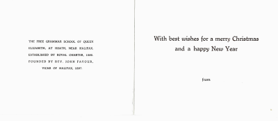 With best wishes for a merry Christmas and a happy New Year