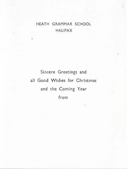 Sincere greetings and all good wishes for Christmas and the coming year