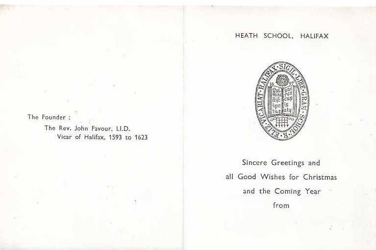 Sincere greetings and all good wishes for Christmas and the coming year
