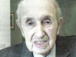 Head and shoulders of Alan Brearley in his nineties