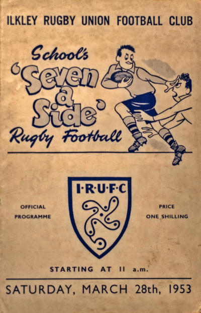 Cover of the official programme: price one shilling
